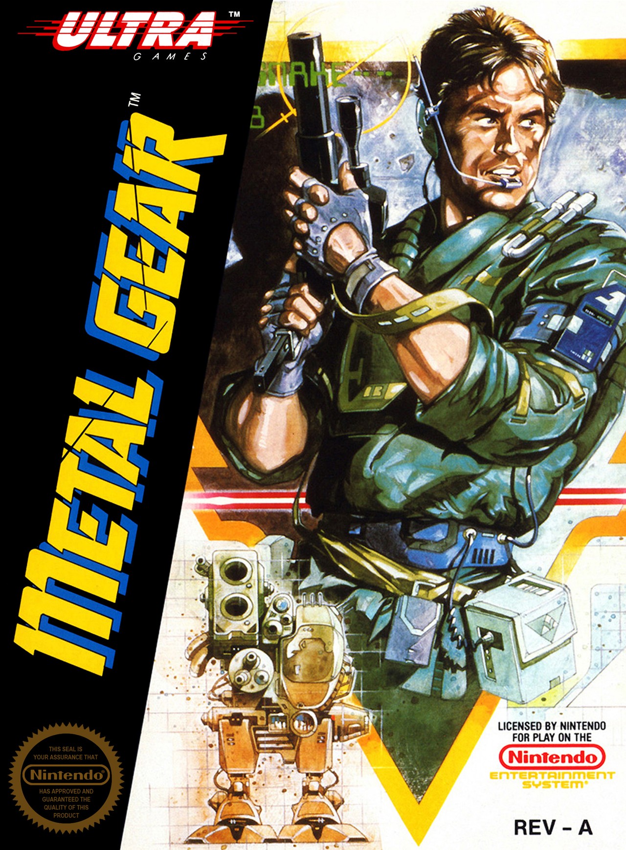 Metal Gear NES Cover